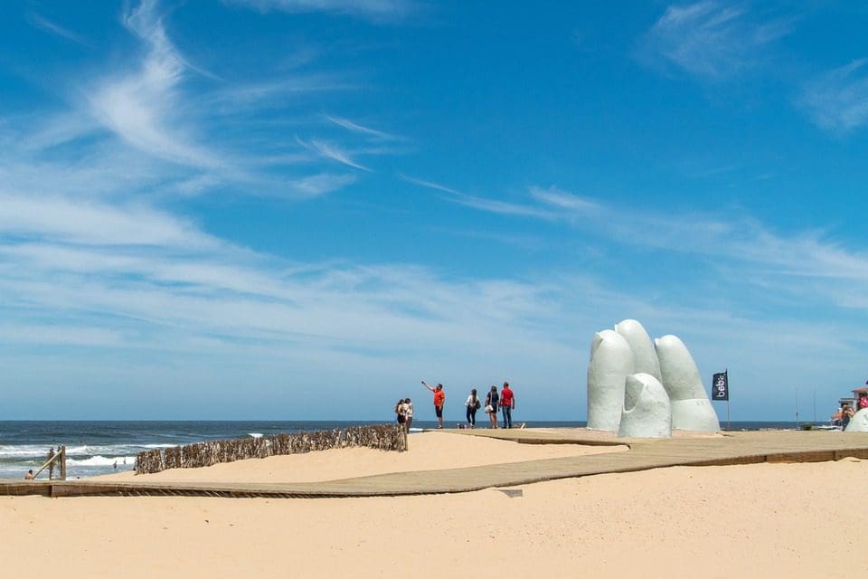 Punta Del Este Uruguay Hand Sculpture La Mano Beach