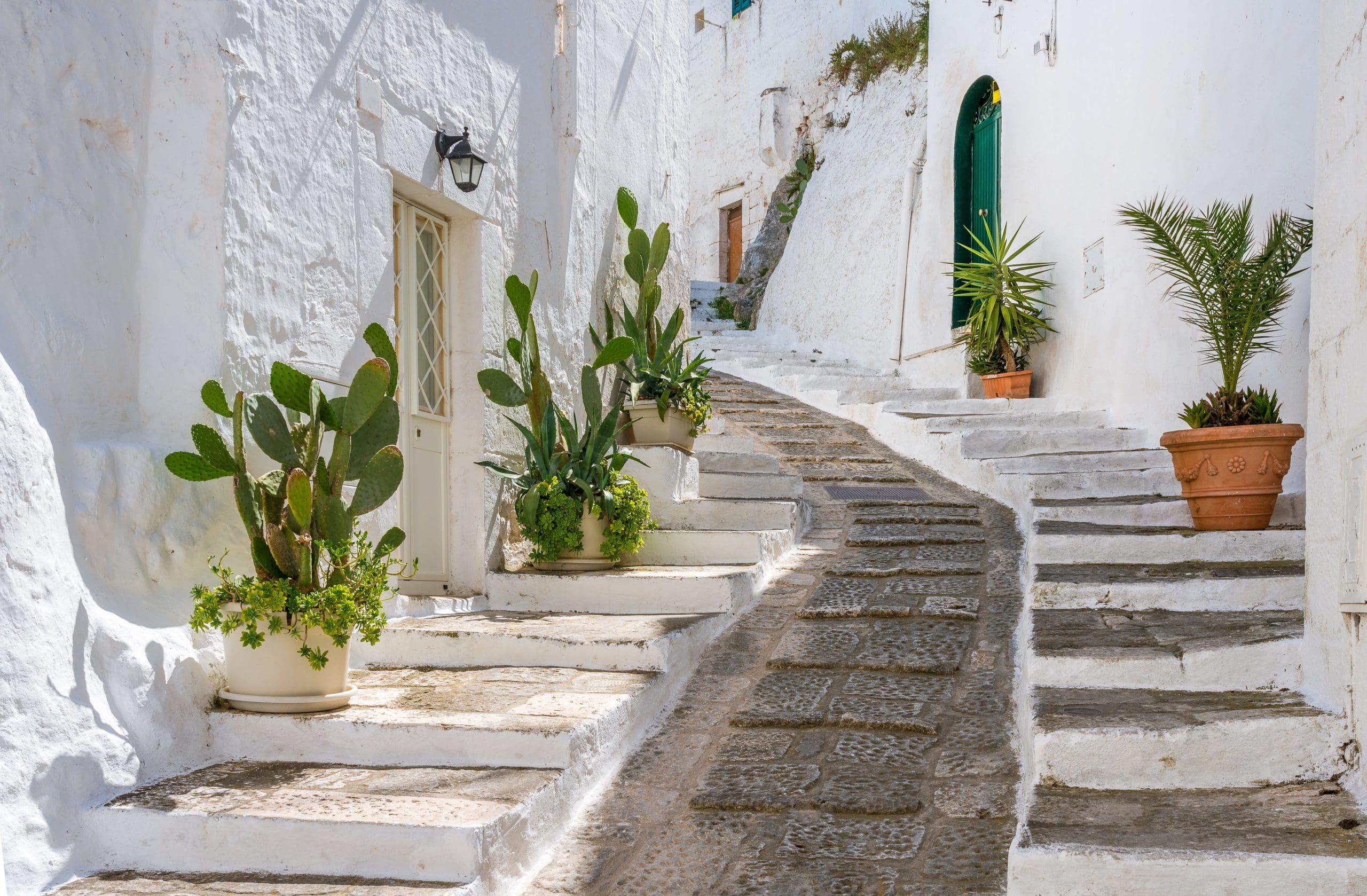 Scenic,Sight,In,Ostuni,In,A,Sunny,Summer,Day,,Apulia