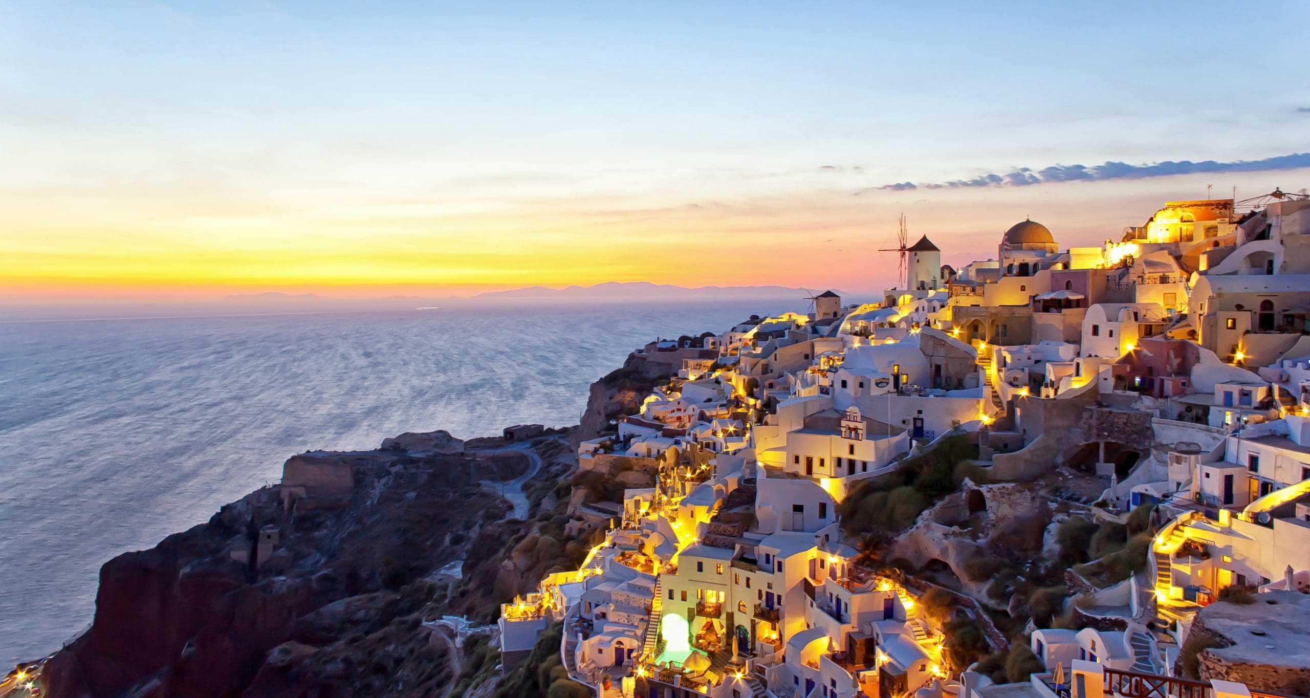 Oia village in Santorini island - Greece