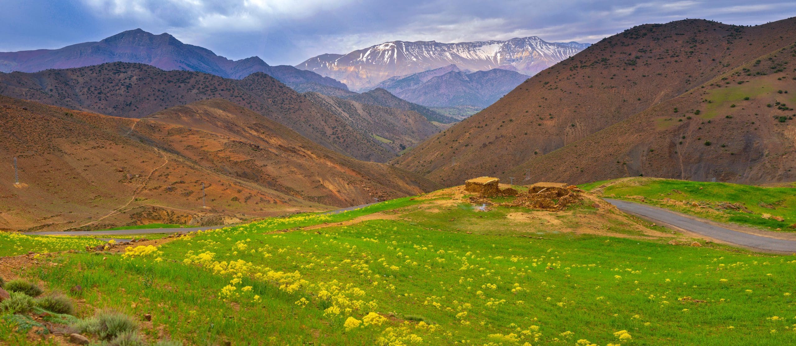 Road,In,The,High,Atlas,Mountains,In,Morocco,,In,The